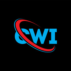 CWI logo. CWI letter. CWI letter logo design. Initials CWI logo linked with circle and uppercase monogram logo. CWI typography for technology, business and real estate brand.