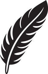 Avian Ascent Soaring Feather Emblem Celestial Cascade Elegant Feather Logo