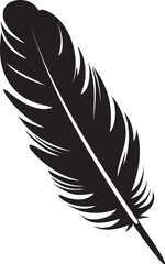 Celestial Cascade Elegant Feather Logo Feathered Odyssey Floating Plume Icon