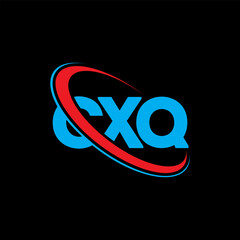 CXQ logo. CXQ letter. CXQ letter logo design. Initials CXQ logo linked with circle and uppercase monogram logo. CXQ typography for technology, business and real estate brand.