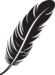 Feathered Flourish Skyward Emblem Winged Whispers Elegant Plume Design