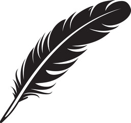 Winged Whispers Elegant Plume Design Zenith Zephyr Floating Feather Symbol