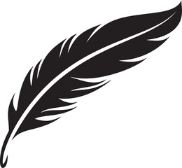 Fototapeta premium Soaring Spirit Feathered Elegance Icon Celestial Quill Vector Winged Symphony