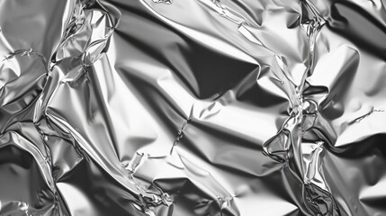 Brilliant Silver Foil Texture: Luxurious Metal Background