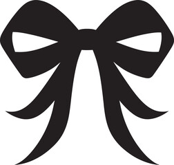 Tied Radiance Bowed Gift Logo Velvet Whispers Elegant Ribbon Emblem