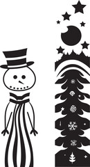 Ornamental Opulence Holiday Logo Design Gleeful Greetings Decorative Christmas Symbol