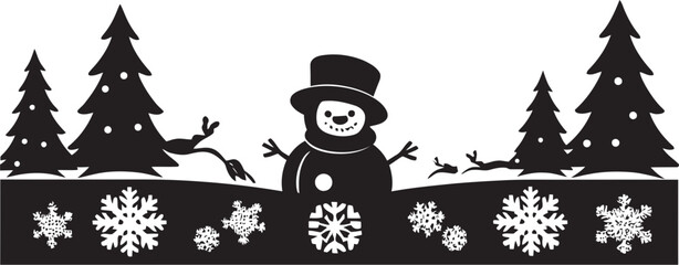 Joyful Jingle Christmas Card Element Glistening Greetings Decorative Logo Design