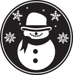 Jolly Jingle Joy Vector Decorative Emblem Starlit Silhouettes Festive Element Symphony