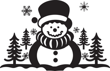 Frosty Festivities Ornate Emblem Design Cozy Celebrations Christmas Card Icon