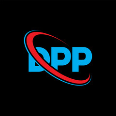 DPP logo. DPP letter. DPP letter logo design. Initials DPP logo linked with circle and uppercase monogram logo. DPP typography for technology, business and real estate brand.