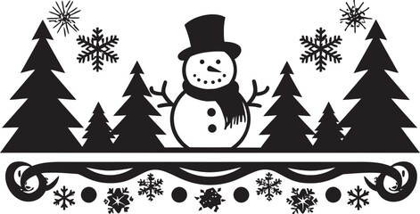Seasonal Serendipity Decorative Icon Symphony Jingle Bell Jests Christmas Emblem Design