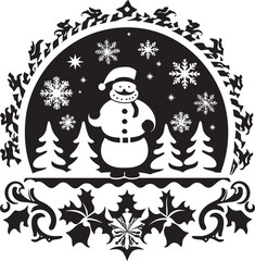 Gingerbread Glimmer Decorative Symphony Logo Yuletide Yarns Christmas Card Icon