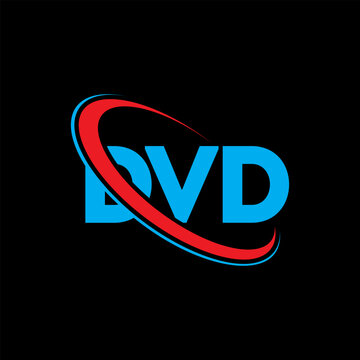 DVD logo. DVD letter. DVD letter logo design. Initials DVD logo linked with circle and uppercase monogram logo. DVD typography for technology, business and real estate brand.