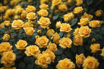 yellow roses background	
