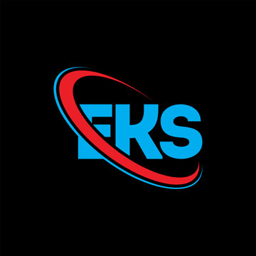 EKS logo. EKS letter. EKS letter logo design. Initials EKS logo linked with circle and uppercase monogram logo. EKS typography for technology, business and real estate brand.