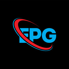 EPG logo. EPG letter. EPG letter logo design. Initials EPG logo linked with circle and uppercase monogram logo. EPG typography for technology, business and real estate brand.