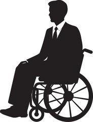 Accessible Horizons Vector Logo for Wheelchair Design Wheels of Inclusion Disabled Individual Icon