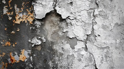 Obraz premium Close-Up of Peeling Paint on a Wall