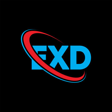 EXD logo. EXD letter. EXD letter logo design. Initials EXD logo linked with circle and uppercase monogram logo. EXD typography for technology, business and real estate brand.