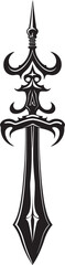 Opulent Outlaw Ornate Pirate Sword Emblem Maritime Majesty Fancy Pirate Blade Design