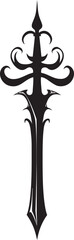 Dashing Deckhand Regal Pirate Sword Vector Icon Opulent Outlaw Ornate Pirate Sword Emblem