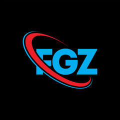 FGZ logo. FGZ letter. FGZ letter logo design. Initials FGZ logo linked with circle and uppercase monogram logo. FGZ typography for technology, business and real estate brand.