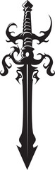 Buccaneer Elegance Fancy Cutlass Logo Captains Finery Vector Emblem of a Fancy Pirate Blade