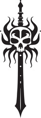Fototapeta na wymiar Maritime Majesty Fancy Pirate Blade Design Ornate Overhaul Vector Logo of a Swanky Pirate Sword