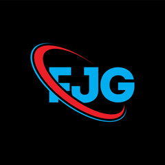 FJG logo. FJG letter. FJG letter logo design. Initials FJG logo linked with circle and uppercase monogram logo. FJG typography for technology, business and real estate brand.