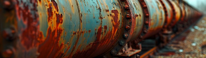 Close-Up of Rusty Train, Aged and Weathered Railway Locomotive Detail - obrazy, fototapety, plakaty