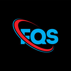 FQS logo. FQS letter. FQS letter logo design. Initials FQS logo linked with circle and uppercase monogram logo. FQS typography for technology, business and real estate brand.