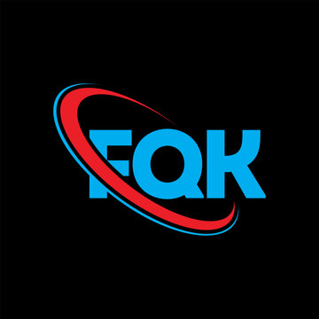 FQK logo. FQK letter. FQK letter logo design. Initials FQK logo linked with circle and uppercase monogram logo. FQK typography for technology, business and real estate brand.