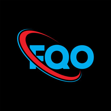 FQO logo. FQO letter. FQO letter logo design. Initials FQO logo linked with circle and uppercase monogram logo. FQO typography for technology, business and real estate brand.