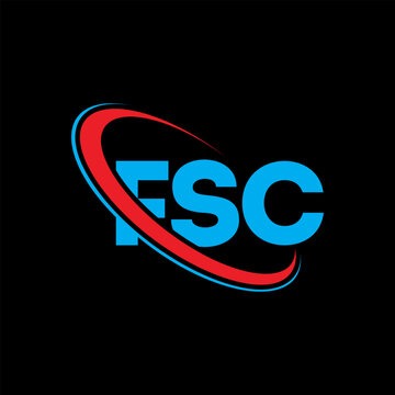 FSC logo. FSC letter. FSC letter logo design. Initials FSC logo linked with circle and uppercase monogram logo. FSC typography for technology, business and real estate brand.