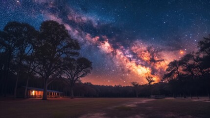 Fototapeta premium celestial ballet under the stars