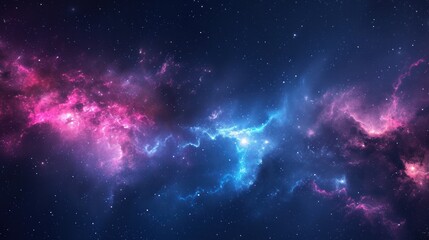 Blue and Pink Space Filled With Stars