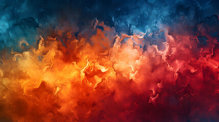 Fototapeta premium Vibrant Smoke Filling a Colorful Background, A Mesmerizing Display of Colors