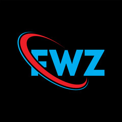 FWZ logo. FWZ letter. FWZ letter logo design. Initials FWZ logo linked with circle and uppercase monogram logo. FWZ typography for technology, business and real estate brand.