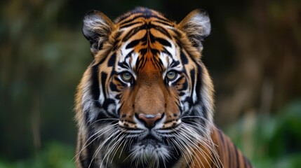 Close-Up of a Tiger Looking at the Camera