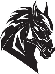 Equine Essence Graceful Horse Vector Mascot Thundering Thunderbolt Racing Horse Logo