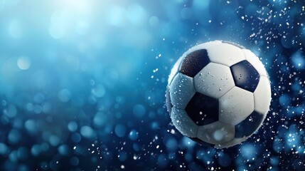 Obraz premium Soccer Ball in Mid-Air