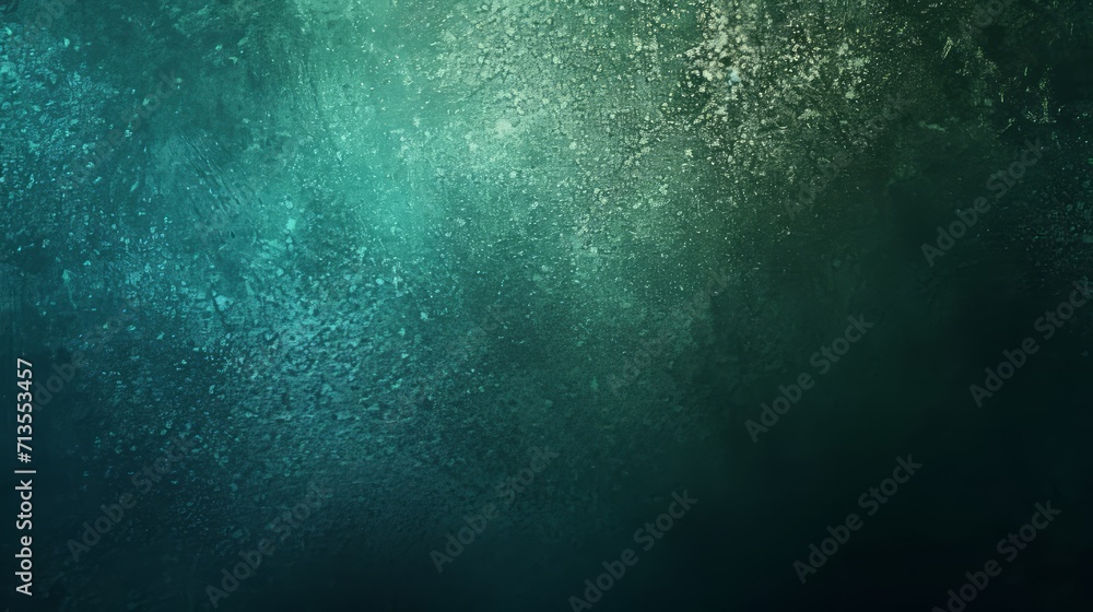 Poster dark green glowing grainy gradient background noise texture for webpage header, banner design