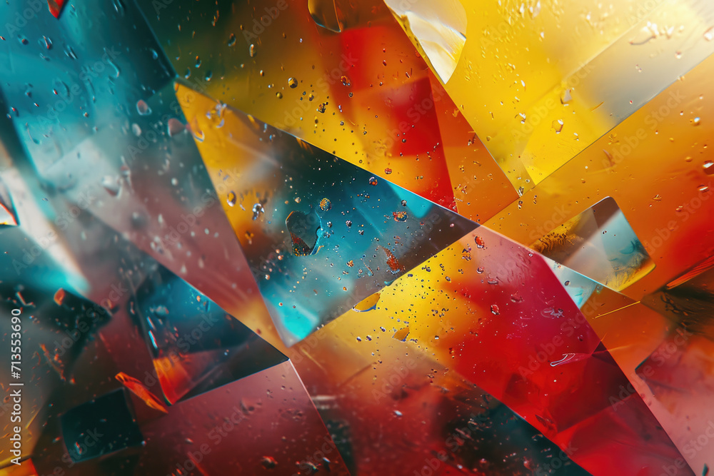 Poster a close-up view of a glass filled with a lot of water. this versatile image can be used to depict co
