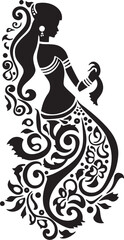 Rhapsody of Rings Cultural Wedding Symbol Harmony Hues Vector Icon of Indian Wedding Emblem