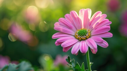 Obraz premium Close-up of Pink Flower With Blurry Background