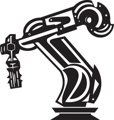TechnoTactile Innovations Robotic Hand Logo Digital Dexterity Vector Emblem of Robotic Arm
