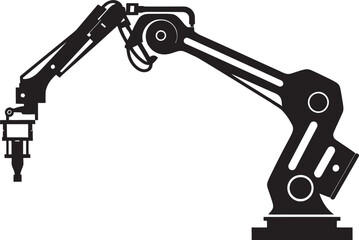 Naklejka premium RoboCraft Precision Industrial Robotic Arm Symbol Precision Robotics Robotic Hand Logo