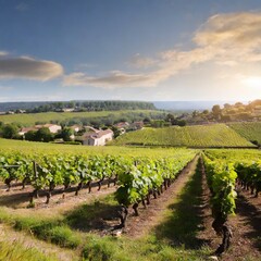 Naklejka premium vineyard in France