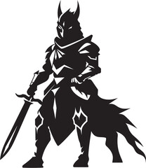 Swift Strikeforce Mascot Icon for Lancer Soldier Shadow Serpent Vector Soldier Mascot Emblem