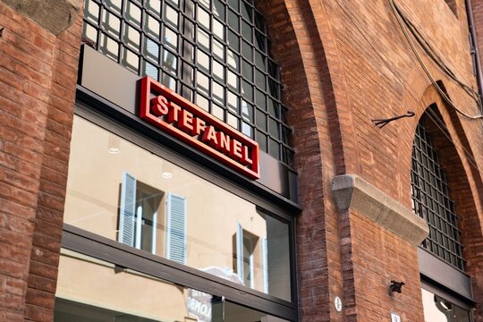 Storefront of Stefanel boutique which sells clothing for women in Bologna